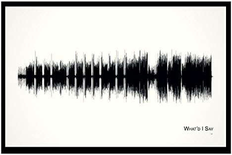 What'd I Say - 11x17 Framed Soundwave print