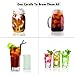 ZENZENZE Airtight Cold Brew Iced Coffee Maker and Tea Infuser With Spout - 8 Cup / 1.6 Quarts / 50oz Glass, Brewing Glass Carafe with Removable Stainless Filter, FREE Recipes eBook