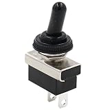 Baomain Toggle Switch SPST ON-Off Type 2 Pin 12V 10A with Waterproof Cover for Auto Car