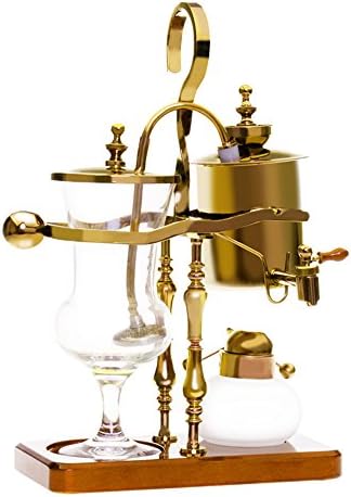 HOME UK- Adjustable Temperature Household Coffee Pot Siphon Coffee Machine (can Be Equipped With Grinder Itself) ( Color : Gold )
