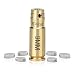 GoZier Tactical 9mm Laser Bore Sight in-Chamber Cartridge ✮ 9mm Red Dot Laser Sighter ✮ Backed (Brass, 9mm)