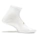 Feetures Unisex High Performance Ultra Light Quarter Sock (Medium, White)