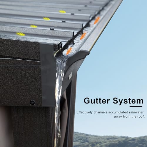 Domi 8x12 Lean-to Gazebo Review: Wall-Mounted Hardtop with Curtains & Netting image 26