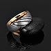 Three Keys Jewelry 8mm Unique Tungsten Rings with Abalone Shell Red Opal Inlaid Inlay for Men Women