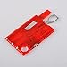 Camping Tool,Hmane Stainless Steel Multi-functional Pocket Swisscard with 13 Functions - Red