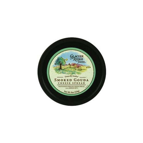 Glacier Ridge Smoked Gouda Cheese Spread (Economy Case Pack) 8 Oz Tub