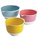 Cake Boss Countertop Accessories 3-Piece Melamine Mixing Bowl Set, Basic Pattern