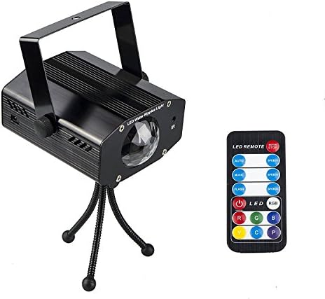 Spriak 9-Watt Christmas Party Lights Strobe Disco Ball Projector with Remote