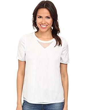 Jeans Women's Mesh Combo Tee Shirt