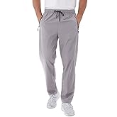 Rapoo Men's Lightweight Pants with Zipper Pockets Quick Dry Workout Athletic Travel Pants