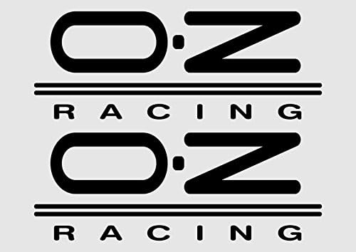 (2ea) OZ Racing Cruiser Teq Racing Decal Trd Stickers 8inW Vinyl Decal Sticker | Free Shipping (Black)