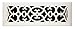 Accord APFRWHV414 Plastic Floor Register with Victorian Design, 4-Inch x 14-Inch(Duct Opening Measurements), White Finish