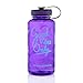 Motivational bottle 34oz Fitness Workout Sports Water Bottle with Unique Timeline | Measurements | Goal Marked Times For Measuring Your Daily Water Intake, BPA Free Non-toxic Tritan (purple)
