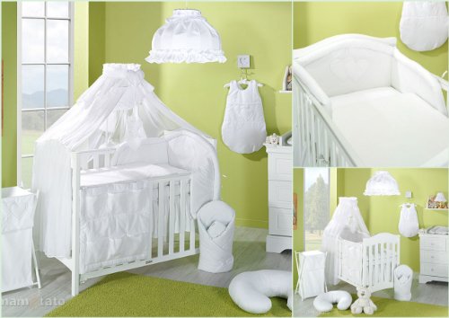 white cot bedding sets uk