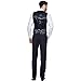 YIMANIE Men's Suit Slim Fit One/Two Button 3 Piece Suits Jacket Vest & Trousers