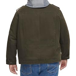Levi's Men's Washed Cotton Military Jacket with