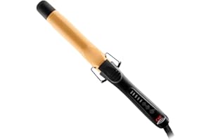 CHI Ceramic Curling Iron, Hair Curler For Shiny, Frizz-Free, & Healthy Hair, Auto-Shut Off & 5 Foot Swivel Cord, 1.5" Barrel