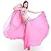 ROYAL SMEELA Chiffon Belly Dance Skirt for Women Belly Dancing Costume Outfit Tribal Maxi Full Skirts Solid Color Skirt Voile