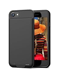 Portátil iPhone 7 8 carcasa de batería, Zanya 3000 mAh Funda de Bateria Recargable para iPhone 7 soporta Lightning auriculares y auriculares