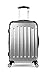 iFLY Carbon Racing Hard Sided Medium Checked Luggage, Silver