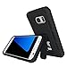 Galaxy S7 Case, Vabogu [Heavy Duty] Soft TPU & Hard PC Rugged Dual Layer Case with Kickstand for Samsung Galaxy S7 (Black)