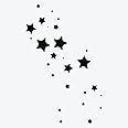 Inkbox Temporary Tattoos, Semi-Permanent Tattoo, One Premium Easy Long Lasting, Water-Resistant Temp Tattoo with For Now Ink - Lasts 1-2 Weeks, Stars Tattoo, Kenopsia, 4 x 4 in