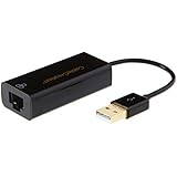 USB to Ethernet, USB Network Adapter, CableCreation USB 2.0 to RJ45 Ethernet Adapter, for Windows 8.1/8/7/Vista/XP, Mac OSX 10.6/10.7/10.8/10.9/10.10, and Chrome OS, Black