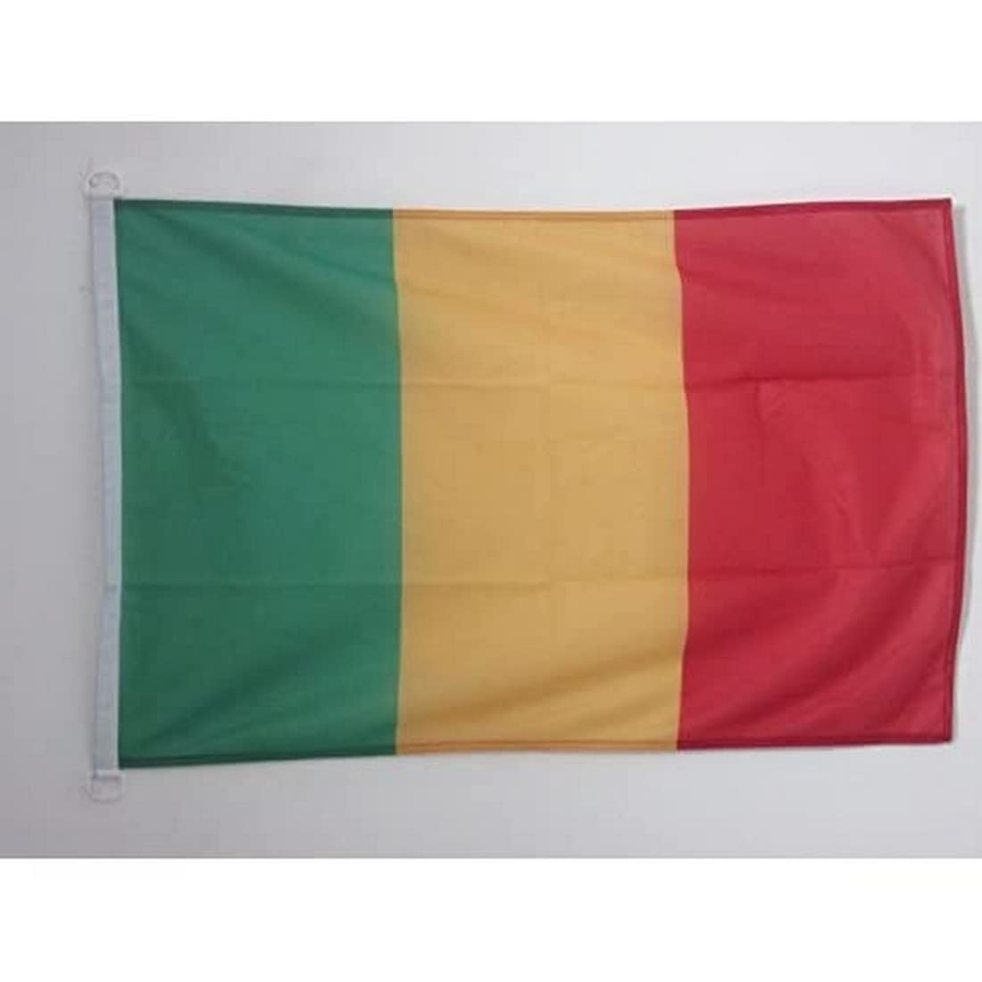 AZ FLAG - Mali Flag - 2x3 Ft - For Outdoor - Malian Banner Knitted Polyester with Two Plastic Rings - Fade Resistant - Vivid Colors - 2' x 3' Feet - 90x60 Cm