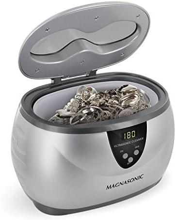 Magnasonic Professional Ultrasonic Jewelry Cleaner with Digital Timer for Eyeglasses, Rings, Coins (MGUC500)