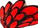 Moonlight Feather | 1 Dozen - Red Whiting Farms Laced Hen Saddle Feathers Fly Tying Halloween Carnival