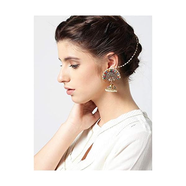 Designer Dancing Peacock Indian Bollywood Style Wedding Ware