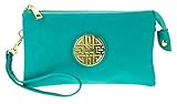 Canal Collection Soft PVC Leather Wristlet With Emblem