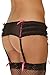 Rene Rofe Women's Crotchless Mesh Skirted Thong