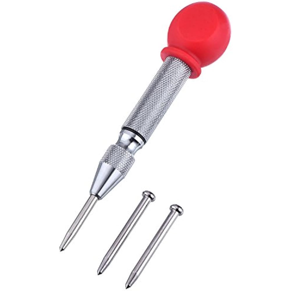 Hotop 5 Inch Automatic Center Hole Punch Marker Scriber Window Puncher