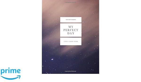 Amazon Com My Perfect Day Wide Ruled Daily Planner Organizer And