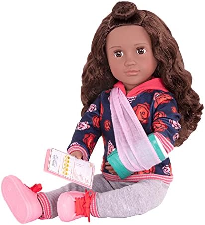 Our Generation 18 Doll with Hospital Gown Storybook Keisha - Main Image