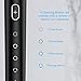 Proscenic Electric Toothbrush with APP Control, Sonic Toothbrush - 60 Days Battery Life, 4 Optional Modes, Wall Charging Base, 2 Dupont Brush Heads(Black)