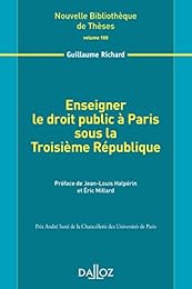 Enseigner le droit public à Paris sous la Troisième République