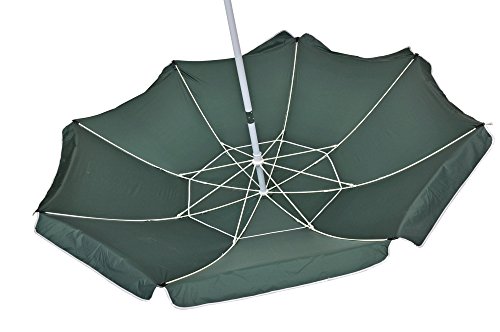 image for Solar Guard 8 ft Deluxe Dual Canopy Beach Umbrella UPF 150+ Ultra Cool