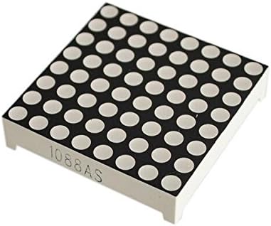 WILLAI 3MM 8X8 Red 8MM High Cover Common Cathode 3232 LED Dot Matrix Digital Tube Module 1088AS Advertising Lights