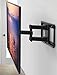 Husky Mounts Double Arm LED LCD Full Motion Swivel TV Mount, 32