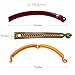 RC ROCHE ORNAMENT 6 Pcs Womens Thin Banana Ponytail Maker Holder Cute Secure Grip Hair No Slip Girls Ladies Beauty Fashion Accessory Clamp Clasp Clip, Medium Classic Multicolor