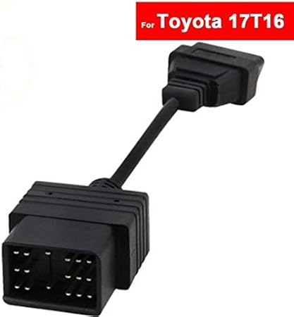Amazon Al 車用ケーブル トヨタ カムリ プラ シエナ Rav4 カローラ ヴィオス Crown 17 ピン 16 ピン Obd1 Obd2 車故障 アダプタ 診断ツール ケーブル Al 7818 カーオーディオケーブル 車 バイク
