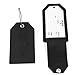 Shacke Luggage Tags with Full Back Privacy Cover w/Steel Loops - Set of 2