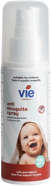 VIE Anti Mosquito Deet Free Spray 100ml All-Natural Safe Family