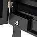 Best Choice Products 6-Tier Full Length Standing Mirrored Lockable Jewelry Storage Organizer Cabinet Armoire w/ 6 LED Interior Lights, 3 Angle Adjustments, Velvet Lining, Black