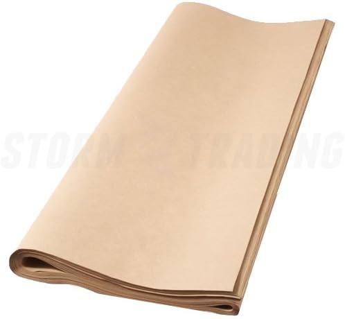 50 Sheets Brown Kraft Wrapping Paper 500mm x 750mm