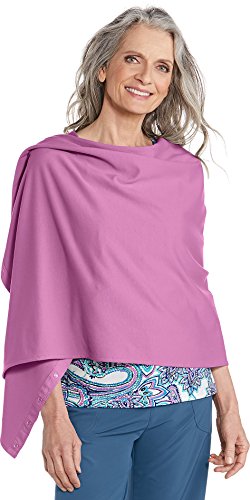 Coolibar UPF 50+ Women's Convertible Sun Scarf - Sun Protective (One Size- Iris Orchid)