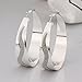 NYKKOLA 925 Sterling Silver Hoop Earrings Set for Women Lightweight Hypoallergenic Chunky Open Hoops Set for Gift Huggie Thick Elegant Jewelry Fashion Earrings Set for Teen Girls