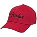 Fender® Logo Stretch Cap, Red, S/M